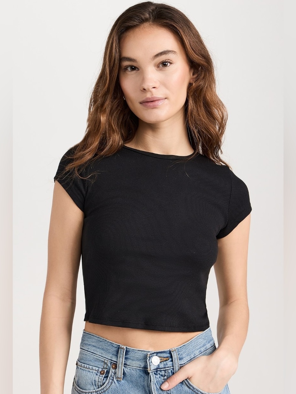 Reformation Muse Tee in Black